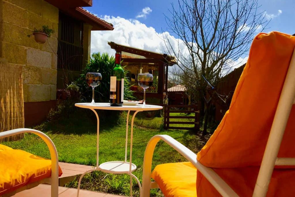 Tranquila Casita De Invitados En Vigo Con Chimenea Exteriér fotografie