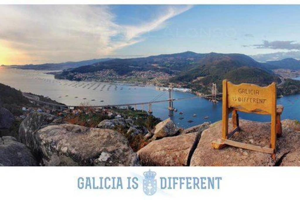 Tranquila Casita De Invitados En Vigo Con Chimenea Exteriér fotografie